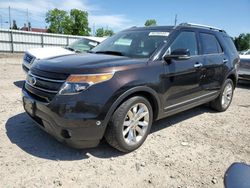 Salvage cars for sale at Lansing, MI auction: 2014 Ford Explorer Limited