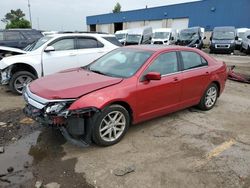 Salvage cars for sale from Copart Woodhaven, MI: 2012 Ford Fusion SEL