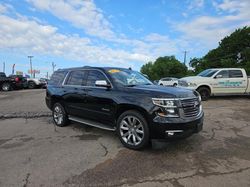 Vehiculos salvage en venta de Copart Oklahoma City, OK: 2015 Chevrolet Tahoe K1500 LTZ