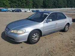 Salvage cars for sale at Gainesville, GA auction: 2002 Honda Accord LX