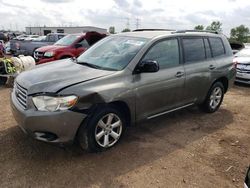 Salvage cars for sale at Elgin, IL auction: 2009 Toyota Highlander