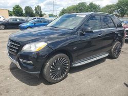 Salvage cars for sale at Moraine, OH auction: 2012 Mercedes-Benz ML 350 4matic