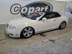 Bentley Continental gtc Vehiculos salvage en venta: 2008 Bentley Continental GTC