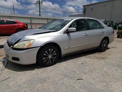Salvage cars for sale at Jacksonville, FL auction: 2007 Honda Accord LX
