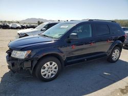 Salvage cars for sale at Las Vegas, NV auction: 2017 Dodge Journey SE