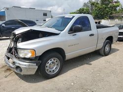 Salvage cars for sale from Copart Opa Locka, FL: 2004 Dodge RAM 1500 ST