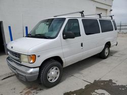 Salvage cars for sale from Copart Farr West, UT: 2001 Ford Econoline E350 Super Duty Wagon