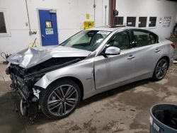 Salvage Cars with No Bids Yet For Sale at auction: 2014 Infiniti Q50 Hybrid Premium
