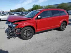 Salvage cars for sale at Las Vegas, NV auction: 2018 Dodge Journey SE