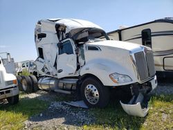 Salvage trucks for sale at Cicero, IN auction: 2019 Kenworth Construction T680