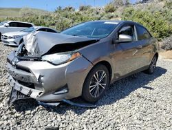 Salvage cars for sale from Copart Reno, NV: 2017 Toyota Corolla L