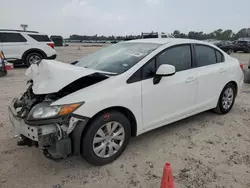 Honda salvage cars for sale: 2012 Honda Civic LX