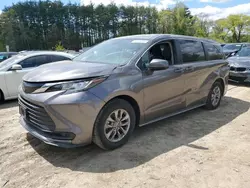 Salvage cars for sale from Copart North Billerica, MA: 2022 Toyota Sienna LE