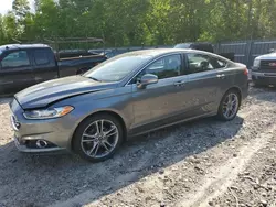 Salvage cars for sale at Candia, NH auction: 2013 Ford Fusion Titanium