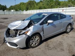 Salvage cars for sale at Assonet, MA auction: 2015 Honda Civic LX