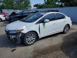 Honda Civic ex salvage cars for sale: 2012 Honda Civic EX