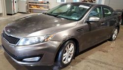 Salvage cars for sale at West Mifflin, PA auction: 2013 KIA Optima EX