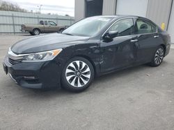 Salvage cars for sale at Assonet, MA auction: 2017 Honda Accord Hybrid EXL