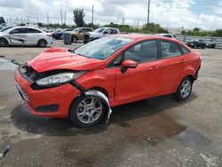 Salvage cars for sale from Copart Miami, FL: 2015 Ford Fiesta SE