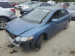 Honda salvage cars for sale: 2010 Honda Civic LX