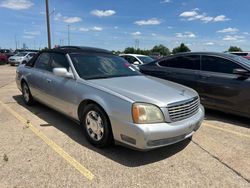 Salvage cars for sale from Copart Oklahoma City, OK: 2002 Cadillac Deville