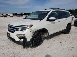 Salvage cars for sale at New Braunfels, TX auction: 2016 Honda Pilot Touring