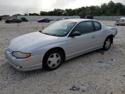Salvage cars for sale at New Braunfels, TX auction: 2003 Chevrolet Monte Carlo SS