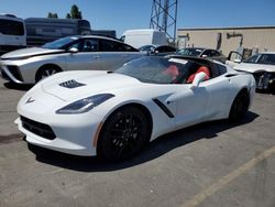 Salvage cars for sale at Hayward, CA auction: 2019 Chevrolet Corvette Stingray 1LT