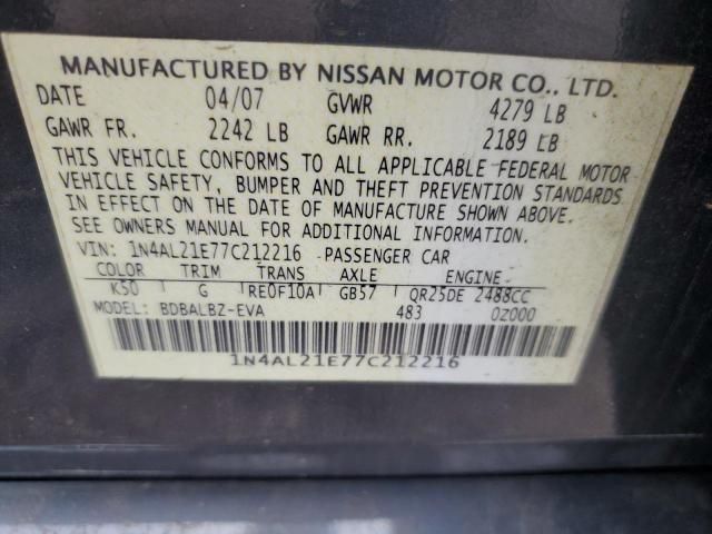 2007 Nissan Altima 2.5