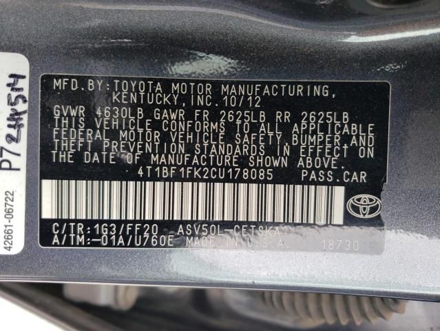 2012 Toyota Camry Base