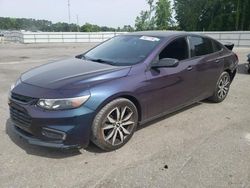 Salvage cars for sale at Dunn, NC auction: 2016 Chevrolet Malibu LT