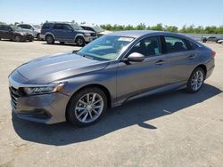 Salvage cars for sale at Fresno, CA auction: 2021 Honda Accord LX