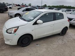 Salvage cars for sale at Indianapolis, IN auction: 2015 Mitsubishi Mirage DE