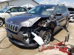 Salvage cars for sale at Pekin, IL auction: 2019 Jeep Cherokee Latitude Plus