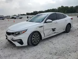 Salvage cars for sale from Copart New Braunfels, TX: 2019 KIA Optima EX