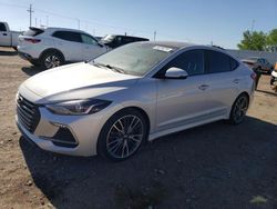 Flood-damaged cars for sale at auction: 2018 Hyundai Elantra Sport