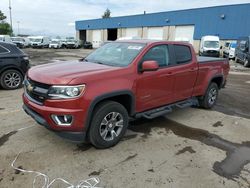 Salvage cars for sale from Copart Woodhaven, MI: 2015 Chevrolet Colorado Z71