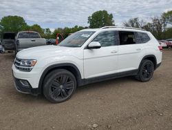 Salvage cars for sale at Des Moines, IA auction: 2018 Volkswagen Atlas SEL Premium