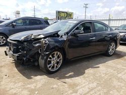 Salvage cars for sale from Copart Chicago Heights, IL: 2013 Nissan Maxima S