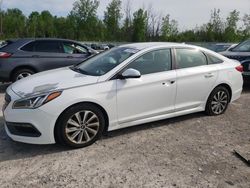 Salvage cars for sale at Leroy, NY auction: 2015 Hyundai Sonata Sport