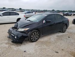 Salvage cars for sale from Copart San Antonio, TX: 2015 Honda Civic EXL