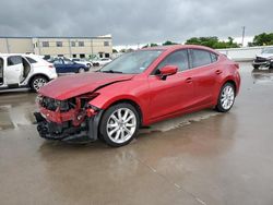 Salvage cars for sale from Copart Wilmer, TX: 2015 Mazda 3 Touring