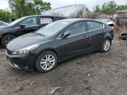 Salvage cars for sale from Copart Baltimore, MD: 2017 KIA Forte LX