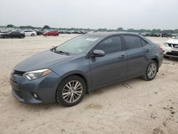 Salvage cars for sale at San Antonio, TX auction: 2014 Toyota Corolla L