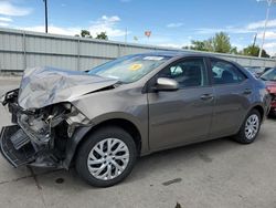 Salvage cars for sale at Littleton, CO auction: 2018 Toyota Corolla L