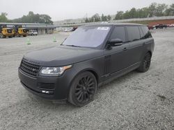 Salvage cars for sale from Copart Spartanburg, SC: 2017 Land Rover Range Rover Supercharged