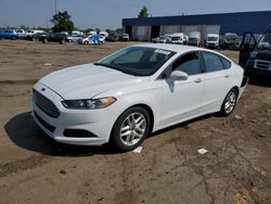 Salvage cars for sale at Woodhaven, MI auction: 2015 Ford Fusion SE