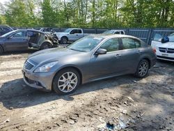 Salvage cars for sale at Candia, NH auction: 2011 Infiniti G37