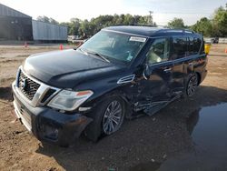 Salvage cars for sale at Greenwell Springs, LA auction: 2017 Nissan Armada SV