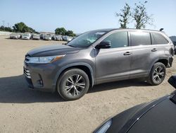 Vehiculos salvage en venta de Copart San Martin, CA: 2017 Toyota Highlander LE